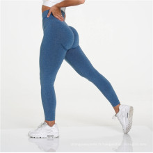 2020 Nouveaux vêtements Gym Fitness Stretch Tissu High Taist Workout Leggings Sportswear Pantalon Yoga Pantalons de yoga